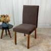 Mesa Helo 90×90 Base Mel Tampo MDF Vidro Off 4 Cad. Roma Veludo Marrom - Image 3