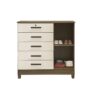 Cômoda Vitória 5 Gav 1 Porta Larg 0,99m - Rud Rack Móveis - Image 11