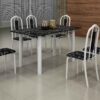 Conjunto Mesa Luísa Tampo Pedra 140×75 6Cds – Soma Móveis - Image 2
