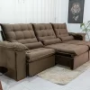 Sofá Retrátil Reclinável Emanuelly Veludo D28 Soft 3,20M - Image 24