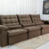 Sofá Retrátil Reclinável Emanuelly Veludo D28 Soft 3,20M - Image 26