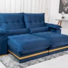 Sofá Retrátil Reclinável Ibis 2,50m Veludo D33 Molas Ensacadas - Image 37