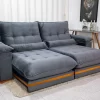 Sofá Retrátil Reclinável Ibis 2,30m Veludo D33 Molas Ensacadas