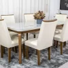 Mesa Jantar Londrina Imbuia Tampo Cop Off 180×90 6 Cadeiras Lunara Veludo Perola Rufato - Image 4