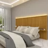 Cabeceira Extensível Nobre Ripado 140.160 com Led Naturale - Gelius