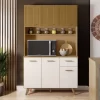 Kit Cozinha Lívia 6 Portas 1 Gaveta Larg. 1.10m - Poliman