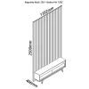 Conjunto Painel Nobre 1,40m Naturale e Rack Requinte 1,28m Pés Madeira Naturale.Off White - Gelius - Image 3