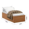 Bibox Matrix Cama 3 em 1 Solteiro-Solteiro c/Auxiliar e Casal - Tebarrot - Image 11