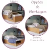 Bibox Matrix Cama 3 em 1 Solteiro-Solteiro c/Auxiliar e Casal - Tebarrot - Image 12