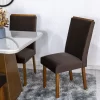 Mesa Jantar Luna Imbuia Tampo Vidro Off Canto Copo 90×90 4 Cadeiras Lunara Veludo Marrom Madeira Maciça - Rufato - Image 5