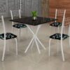 Conjunto Mesa Dany 70×70 Tmp Pedra 4Cds – Soma