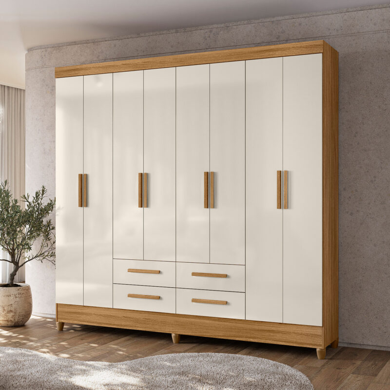 Guarda-Roupa Flórida 8P 4Gav 2,04M - Moval