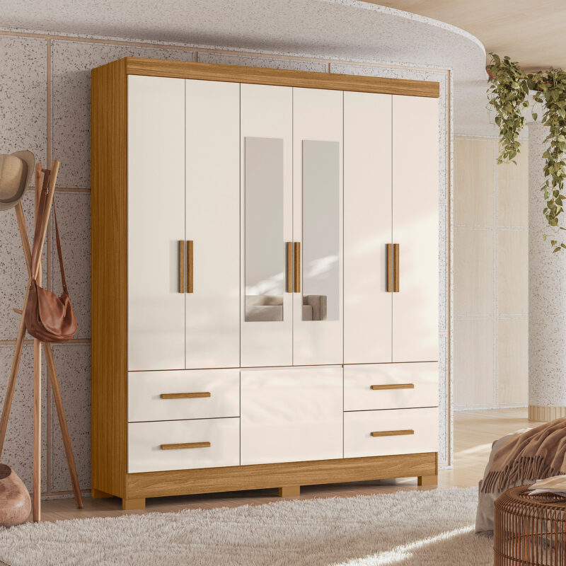 Guarda-Roupa Londres 7P 4Gav 1,77M - Moval