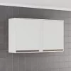 Armário Aéreo Cozinha Pérola 2 Portas Larg. 1,20m - Salleto