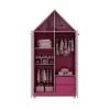 Roupeiro + Cama Casinha Rosa/Branco - Gelius - Image 3