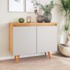 Buffet Uno 2 Portas larg. 1,01m Mel/Off White - Viero