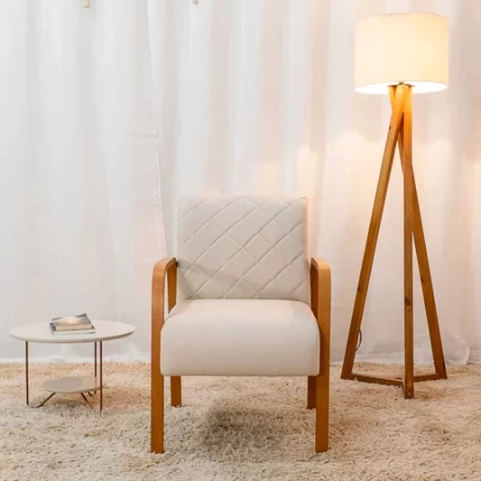 Poltrona Ayla Linho bege 5044
