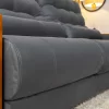Sofá Retrátil Reclinável 2,30M Gênova Veludo Cinza 814 - Molas Ensacadas - Image 7