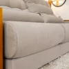 Sofá Retrátil Reclinável 2,50M Gênova Veludo Bege 818 - Molas Ensacadas - Image 7