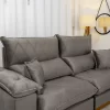 Sofá Retrátil Reclinável 2,50M Magnum Veludo Cinza 813 - Molas Ensacadas - Image 6