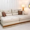 Sofá Retrátil Reclinável Gran Bello 2.90M Veludo Bege - D33 e Molas Ensacadas - Image 2