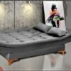Sofá Cama Paris 2 Estágios Veludo Jolie - Diviminas