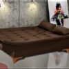 Sofá Cama Paris 2 Estágios Veludo Jolie - Diviminas - Image 3