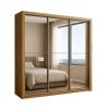 Guarda-Roupa Veneza Premium Larg. 1,88m 3 Portas C/ 3 Espelho 4 Gavetas Cinamomo - Carioca - Image 3