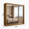 Guarda-Roupa Veneza Premium Larg. 1,88m 3 Portas C/ 3 Espelho 4 Gavetas Cinamomo - Carioca - Image 4