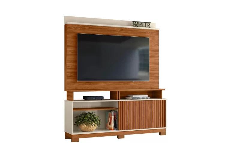 Home Dallas Larg. 1,60M Cinamomo Mel/Off/Carrara 65" - Mobler - Image 2
