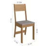 Mesa Atlanta Freijo/Off Larg 1,08M c/4 Cadeiras - Indekes - Image 3