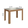 Mesa Atlanta Freijo/Off Larg 1,08M c/4 Cadeiras - Indekes - Image 4