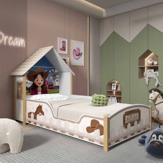 Cama Infantil Boiadeira 90 Branco - Gelius