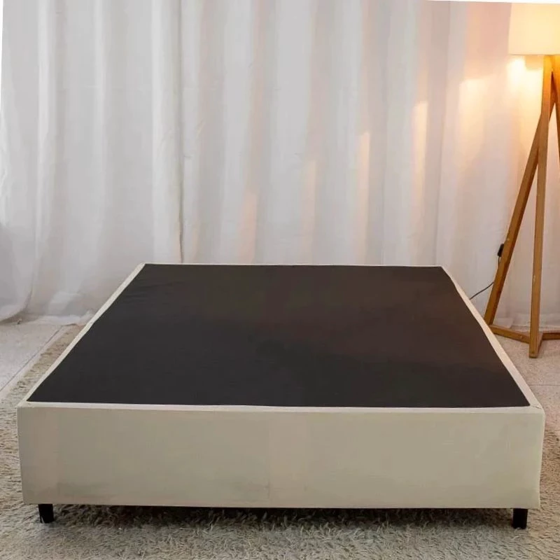 Box Casal Universal Liso Bege + Colchão Casal Londres 138x188x72 Molas Pocket Ensacadas BlueWave - Gazin - Imagem 7