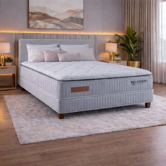 Colchão Casal Belaggio 138x188x32 Molas Ensacadas - Bianchi Colchões | Suporta até 200kg