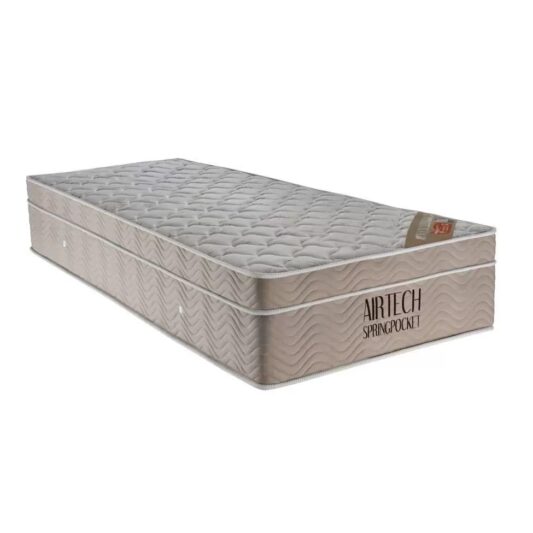 Colchão Solteiro Airtech Springpocket 88x188x25 Ortobom | Suporta até 120kg